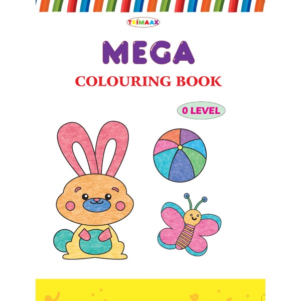 Mega Colouring Book - 0 Level (Easy Colouring For Kids)